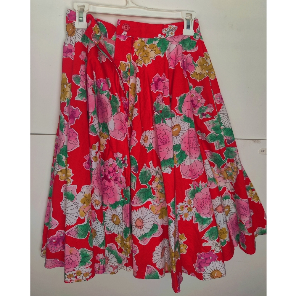 Hell Bunny Summer Flower Skirt